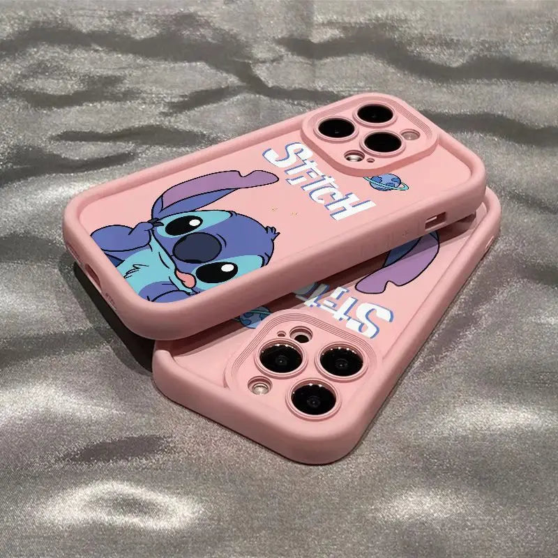 Coque de Téléphone Disney Stitch Cute Silicone