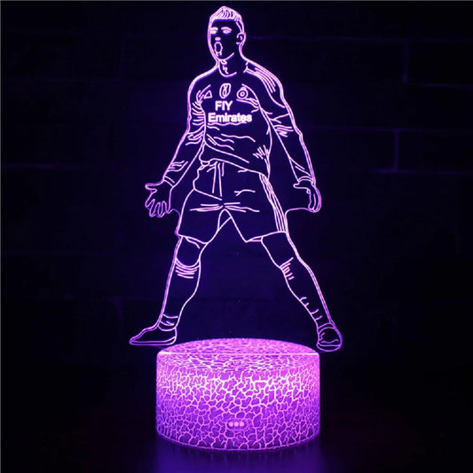 Lampe de Nuit LED 3D Cristiano Ronaldo